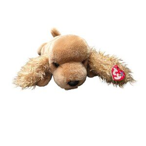 Ty Beanie Baby Retired Spunky the Cocker Spaniel Puppy Dog Plush